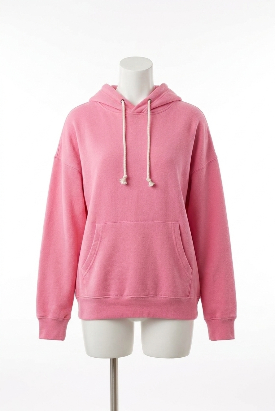 NEW AMPERSAND AVE performance fleece university hoodie in pink tulip